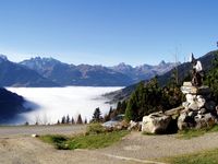 Nebelmeer mit dem Rätikongebirge